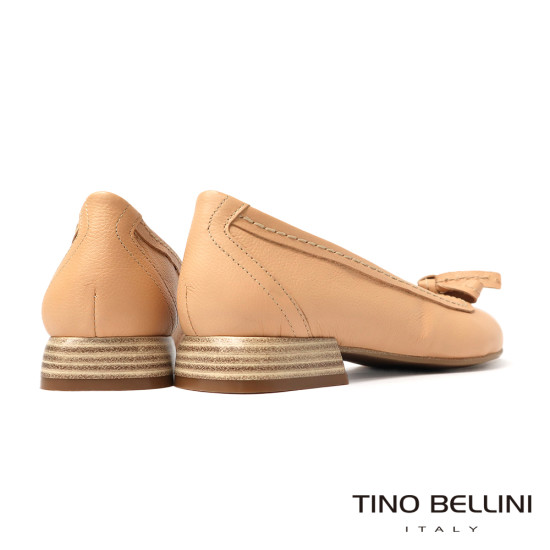 TINO BELLINI 貝里尼 歐洲進口 MJUS 編織繞踝楔型涼鞋FS8M001-3(米色)