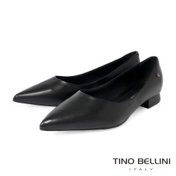 【TINO BELLINI 貝里尼】巴西進口素面尖頭平底鞋FWCT037B-1