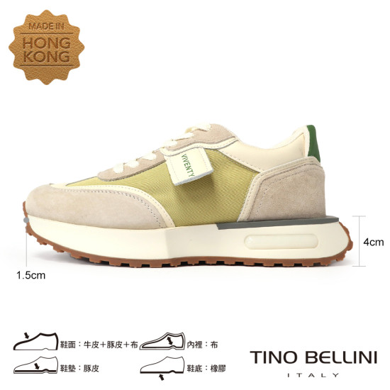 TINO BELLINI 貝里尼 香港進口 運動風厚底休閒鞋LB0V010A-5