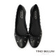 TINO BELLINI 貝里尼 巴西進口 蝴蝶 鉚釘 真皮 平底 娃娃鞋 FWBV040-1(黑色)