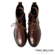 TINO BELLINI 貝里尼 真皮 帥氣 短筒 平底 軍靴 FWMT015-6(巧克力色)