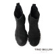 TINO BELLINI 貝里尼 麂皮 拼接彈性 切爾西 短筒靴 FWMV018-1(黑色) 