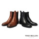 TINO BELLINI 貝里尼 歐洲進口 MJUS 都會雅痞 真皮低跟切爾西短靴FWNM012A-1(黑色)