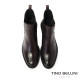 【TINO BELLINI 貝里尼】經典 真皮 拼接彈性 切爾西 短筒靴 FWNT043-A(酒紅色)