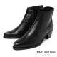 TINO BELLINI 貝里尼 素面真皮尖頭短靴FWNV027-1(黑色)