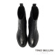 TINO BELLINI 貝里尼 真皮壓紋平底中統靴FWST004-1(黑色)