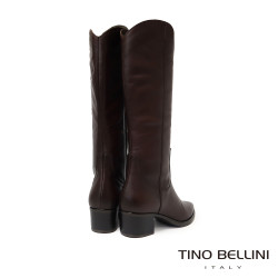 【TINO BELLINI 貝里尼】歐洲進口經典馬靴FWWT011-6(咖啡色)