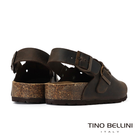 TINO BELLINI 貝里尼 歐洲進口 BIONATURA 腳床舒適鞋 真皮 軟木軟底鞋 FS0B002-6(咖色) 