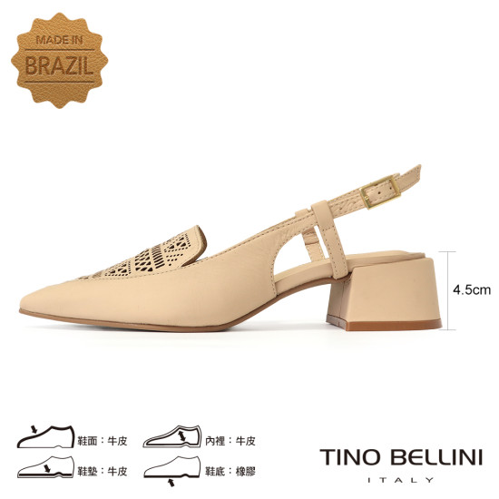 TINO BELLINI 貝里尼 巴西進口 鏤空雕花涼鞋FS1T009-3