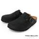 TINO BELLINI 貝里尼 歐洲進口 BIONATURA 腳床舒適鞋 真皮 經典造型 軟木軟底 拖鞋 FZ0B001-1(黑色)