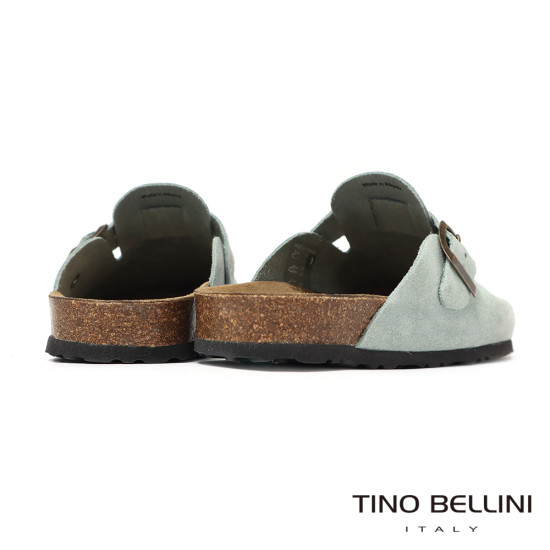 TINO BELLINI 貝里尼 歐洲進口 BIONATURA 腳床舒適鞋 經典造型 繽紛系列 軟木軟底 拖鞋 FZ0B006-L(天藍色)