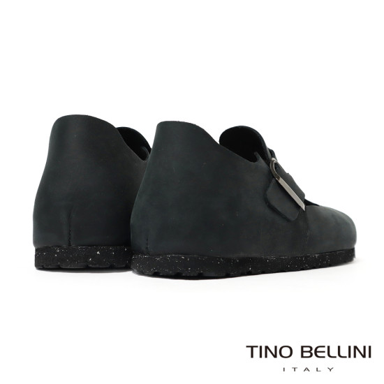 TINO BELLINI 貝里尼 歐洲進口 BIONATURA 腳床舒適鞋 繫帶造型  軟木軟底 休閒鞋 FZCB001-1(黑色)