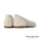 TINO BELLINI 貝里尼 巴西進口氣質鏤空雕刻編織造型透氣平底娃娃鞋FSBT026-0(白色)