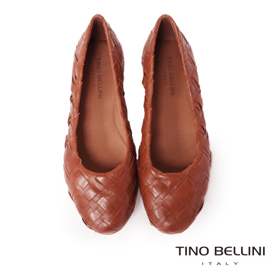 TINO BELLINI 貝里尼 巴西時尚編織娃娃鞋FWBT033D-9(駝色)