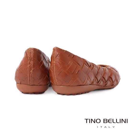 TINO BELLINI 貝里尼 巴西時尚編織娃娃鞋FWBT033D-9(駝色)